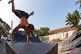 Last years Parkour champion Kundai Murapa is ready to defend his title here at the Mr Price Pro Ballito 2013 beach Festival