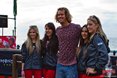 Connexit Promotion girls grabbing a photo with Durbans Hometown Hero Jordy Smith. From left to right: Monique Nel (DBN), Kelly-Gean Windt (DBN), Jordy Smith (DBN), Jessica Swart (Ballito) and Chelsea Erwee (DBN)