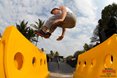 Tristen Wrench (JHB) is hoping to steal first place this year in the parkour competition here at the Mr Price Pro Ballito 2013 beach festival.