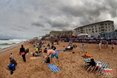 Despite the weather there were loads of bums on the beach.