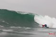 Raoni Monteiro (BRA) on one of the mornings bigger waves.